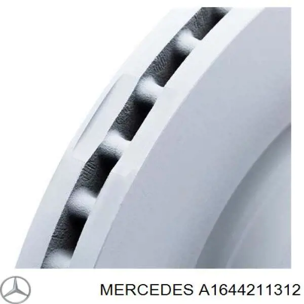 A1644211312 Mercedes disco de freno delantero