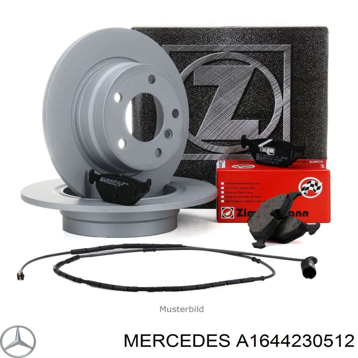 Comprar A1644230512 Mercedes Disco de freno trasero