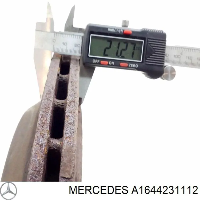 A1644231112 Mercedes disco de freno trasero