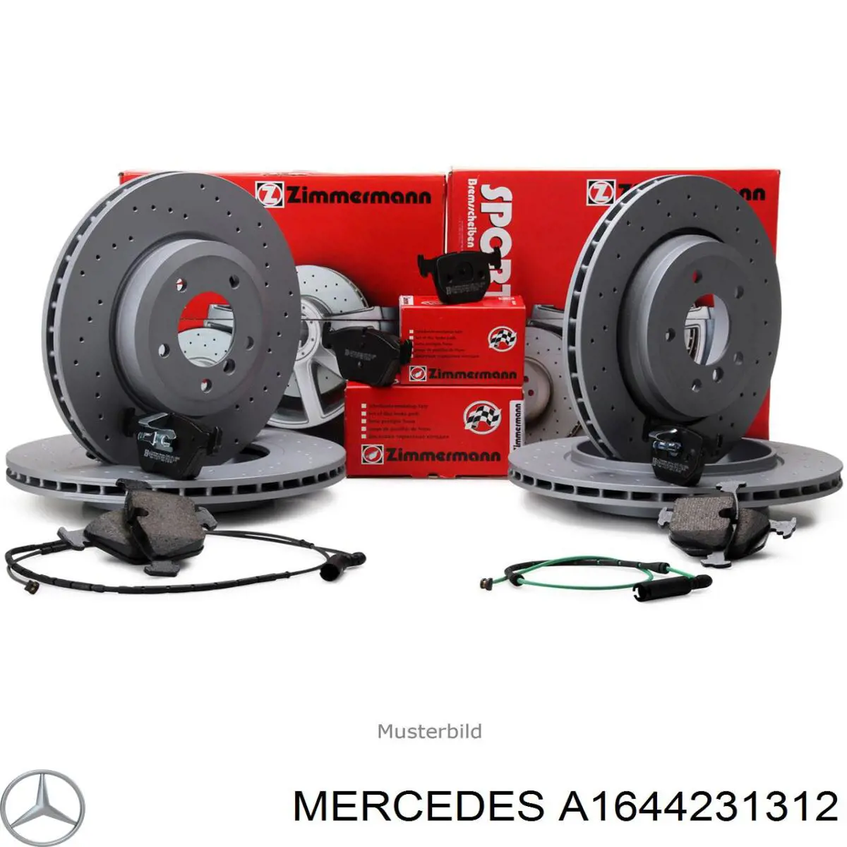 Comprar A1644231312 Mercedes Disco de freno trasero