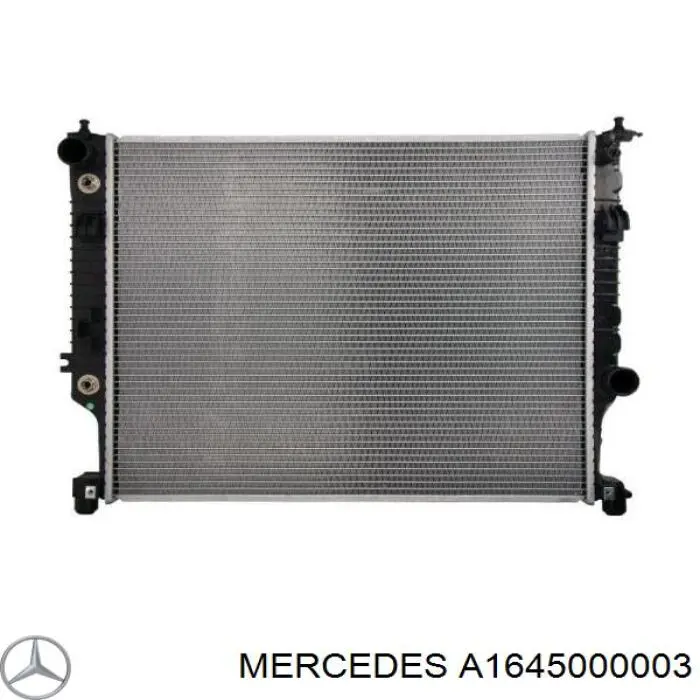 A1645000003 Mercedes radiador refrigeración del motor