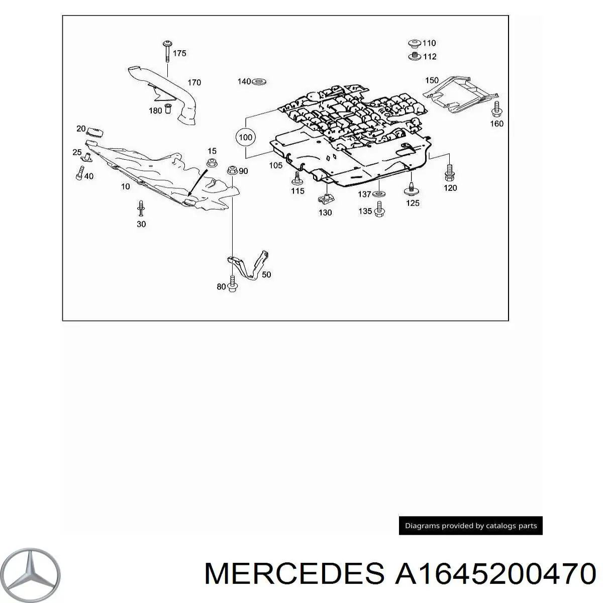 Protección motor / empotramiento para Mercedes GL  X164