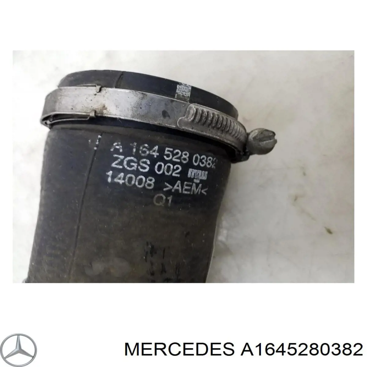 Tubo flexible de aire de sobrealimentación Mercedes A1645280382