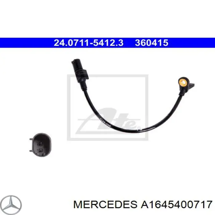 Comprar A1645400717 Mercedes Sensor ABS, rueda trasera