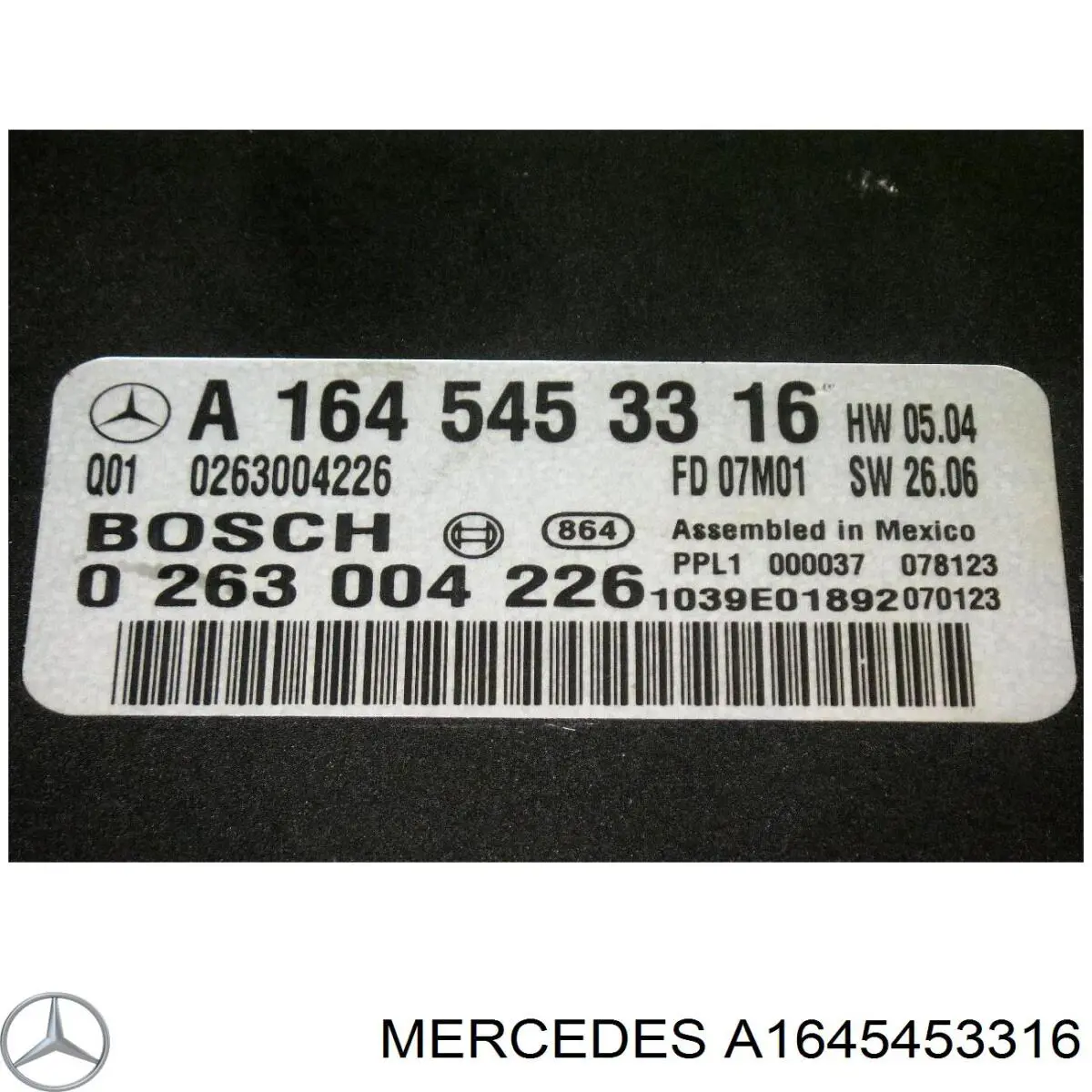 Comprar A1645453316 Mercedes Módulo de control del asistente de aparcamiento