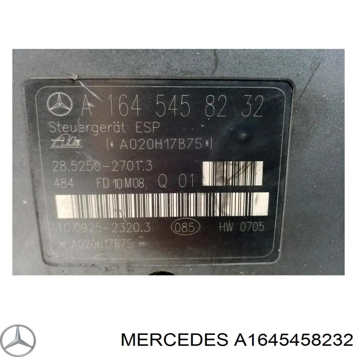 A1645458832 Mercedes Módulo de control de ESP