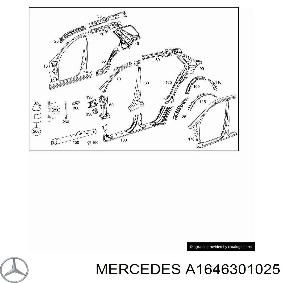 A1646301025 Mercedes 