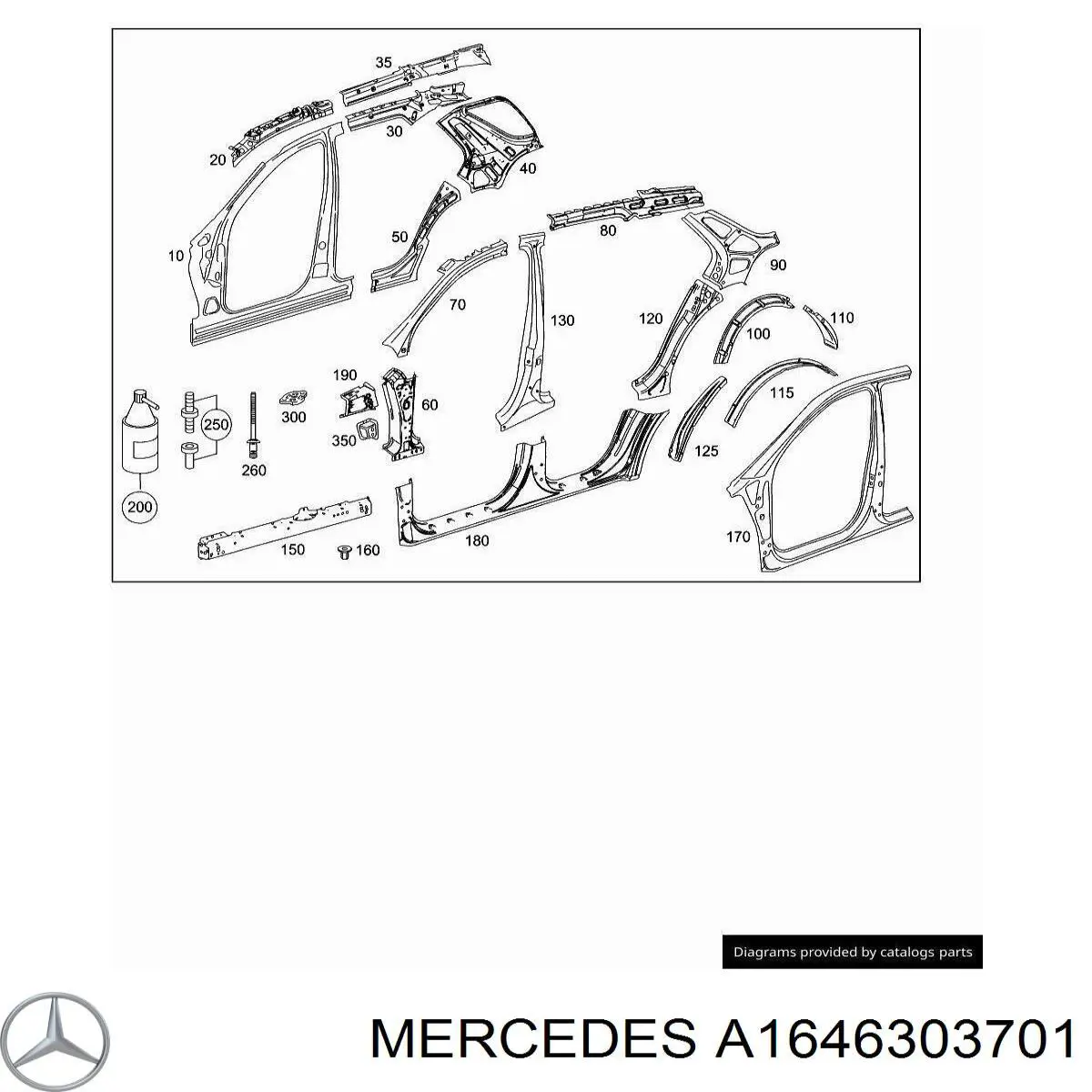 A1646303701 Mercedes 