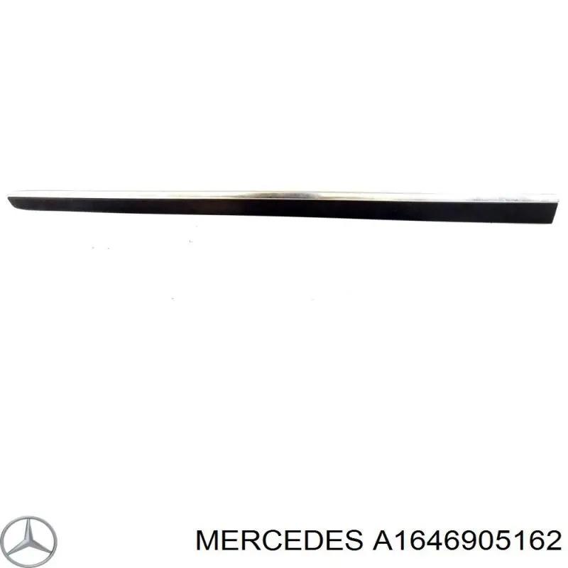 A16469051629999 Mercedes moldura de la puerta delantera izquierda