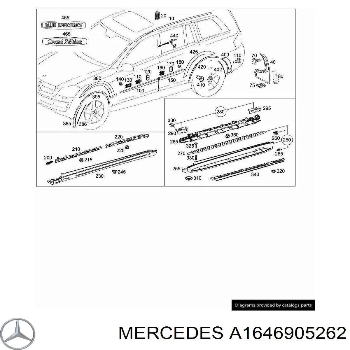  Soporte de parachoques delantero Mercedes ML/GLE 