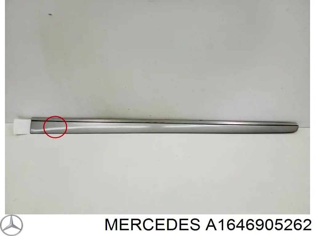 Listón embellecedor de puerta delantera derecha para Mercedes ML/GLE (W164)