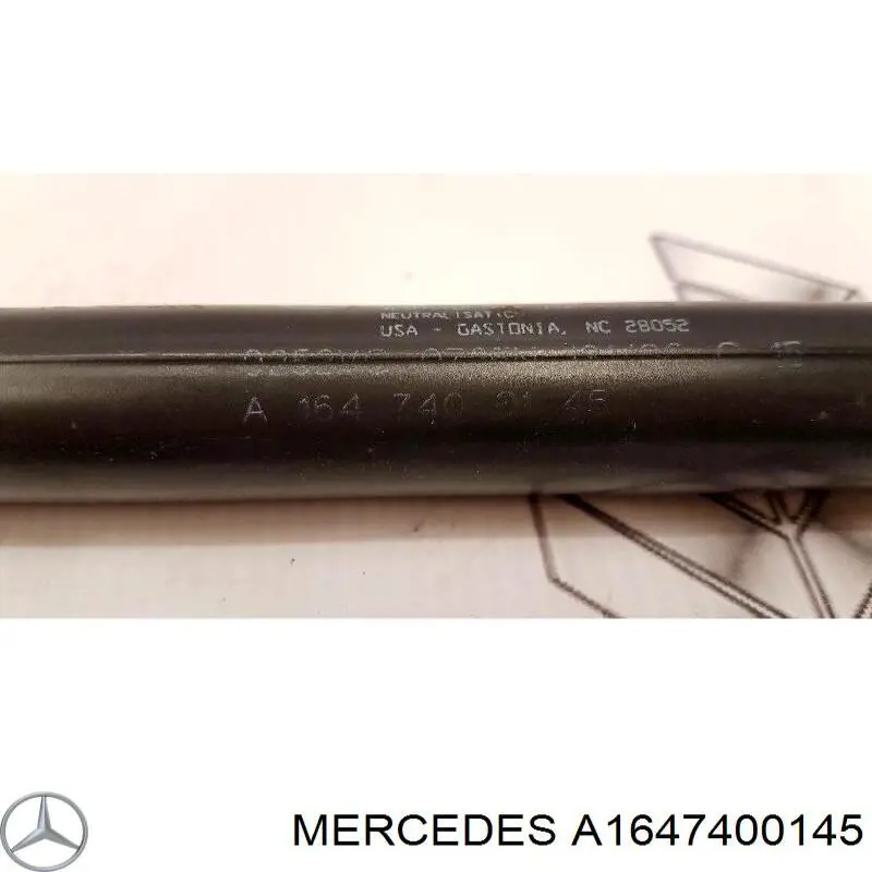 A1647400145 Mercedes amortiguador de maletero