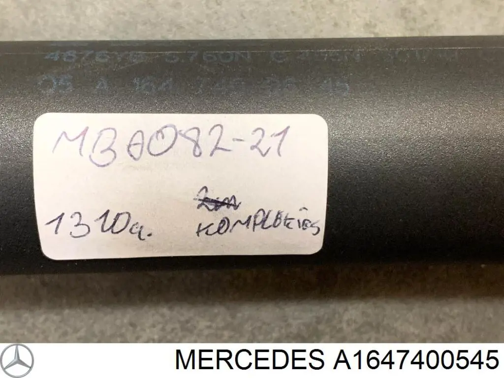 A1647400545 Mercedes amortiguador de maletero