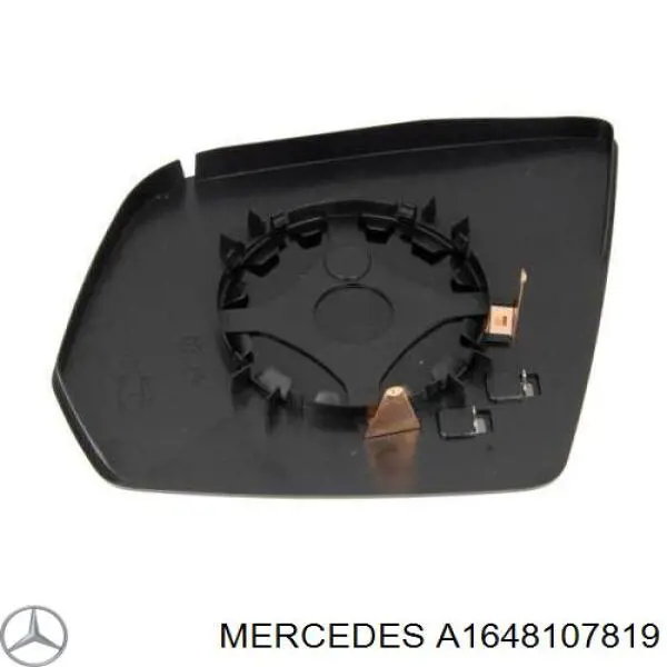 A1648107819 Mercedes cristal de espejo retrovisor exterior derecho