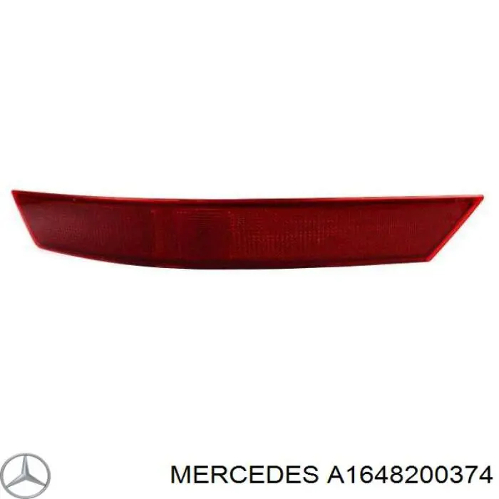 Reflector, trasero, izquierdo para Mercedes ML/GLE (W164)