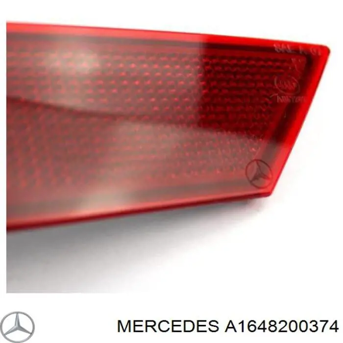 Comprar A1648200374 Mercedes Reflector trasero izquierdo del parachoques