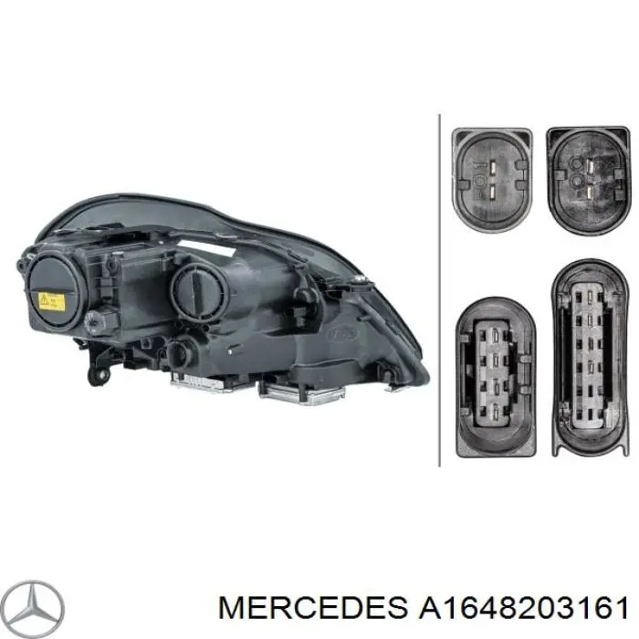 A1648203161 Mercedes faro izquierdo