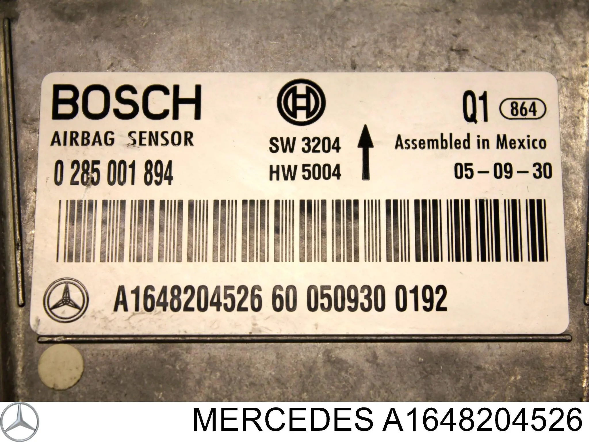 Comprar A1648208126 Mercedes Módulo de control de airbag