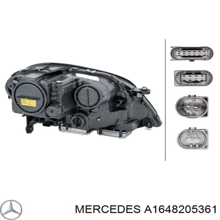 A1648205361 Mercedes faro izquierdo