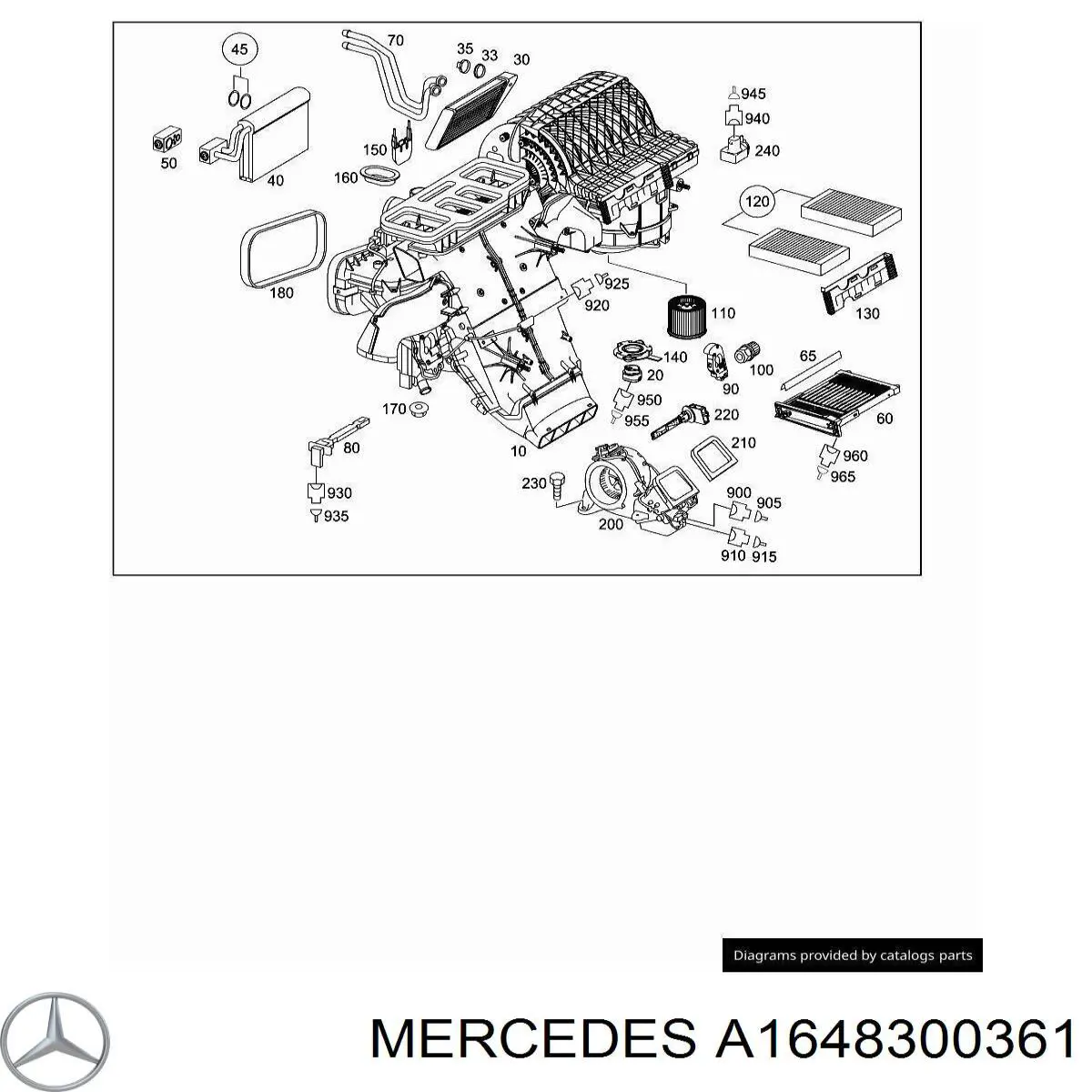 Calentador eléctrico de aire para el sistema de calefacción del habitáculo Mercedes A1648300361 precio, desde 37,75 EUR