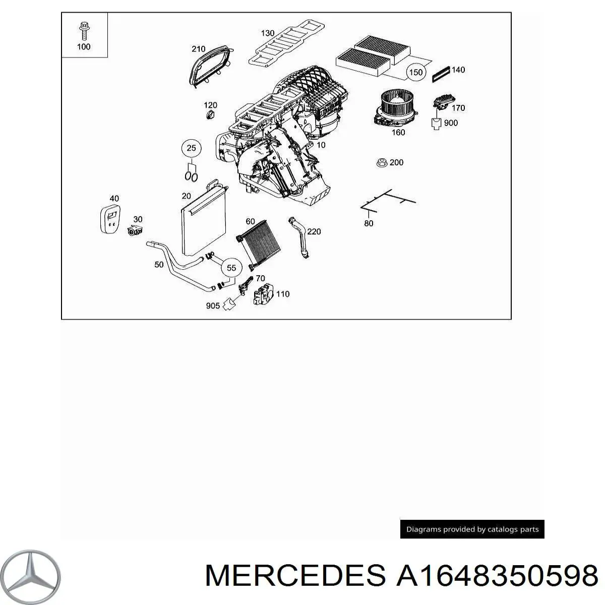  Mercedes A1648350598 precio, desde 24,83 EUR