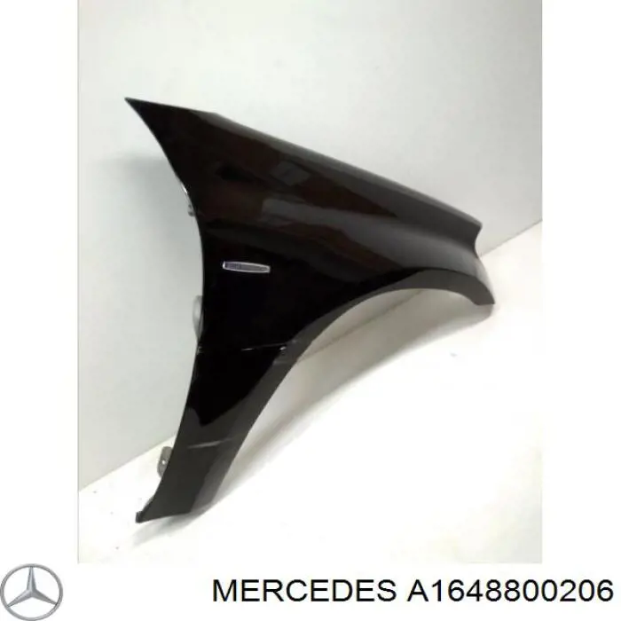 A1648800206 Mercedes guardabarros delantero derecho