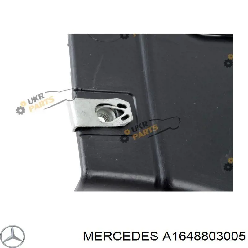 A1648803005 Mercedes guardabarros interior, aleta delantera, derecho delantero
