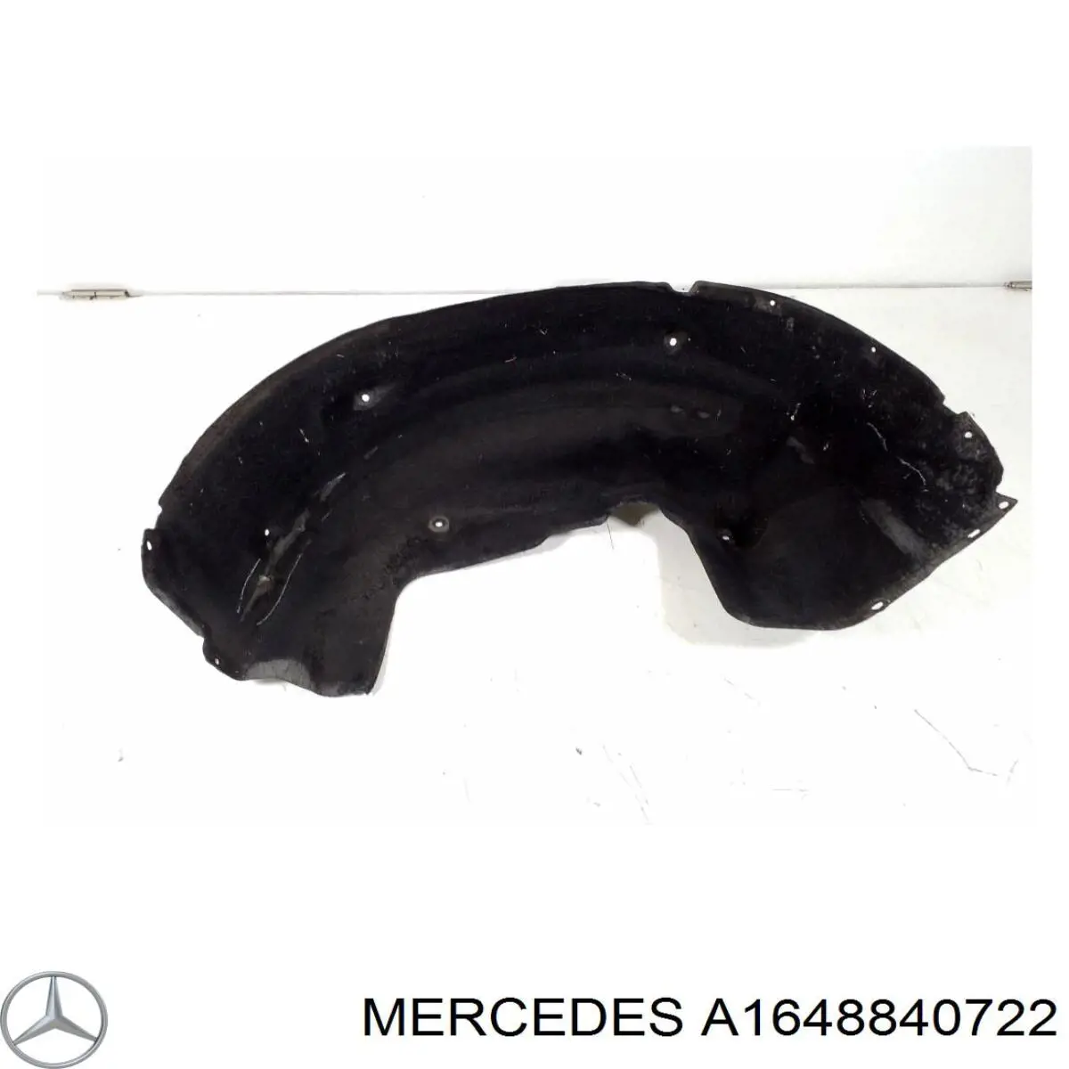 A1648840722 Mercedes guardabarros interior, aleta trasera, izquierdo