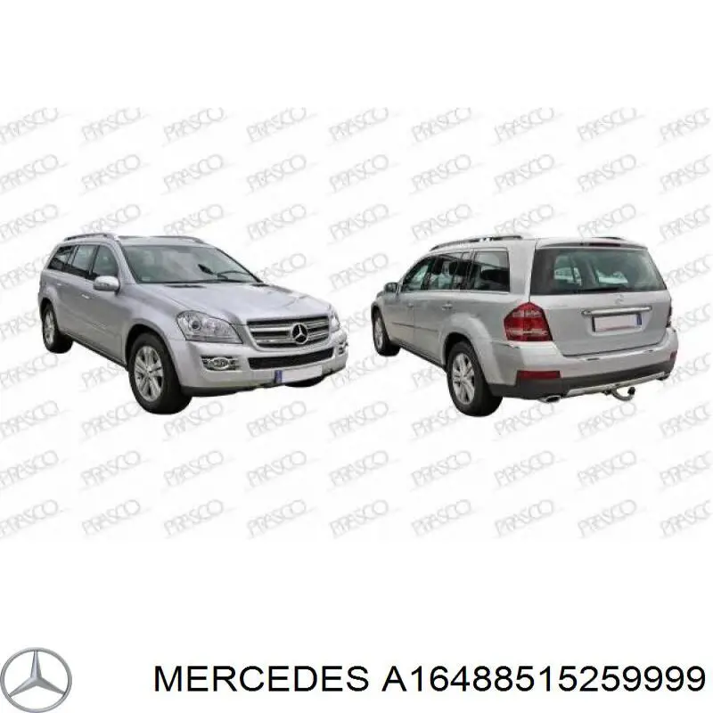 A16488515259999 Mercedes parachoques delantero