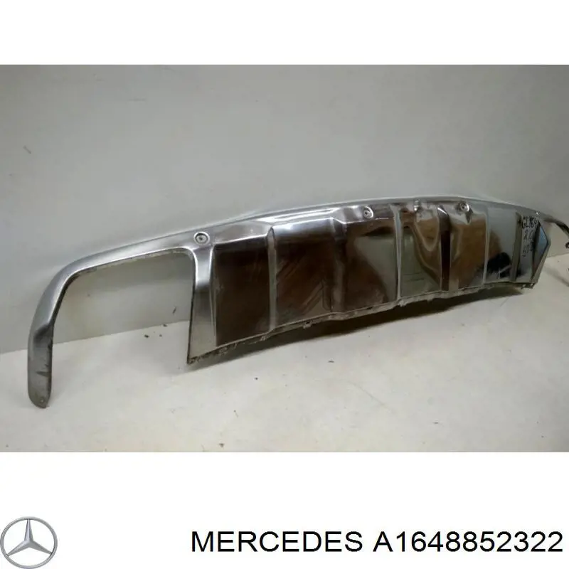 Listón embellecedor/protector, parachoques trasero para Mercedes GL (X164)