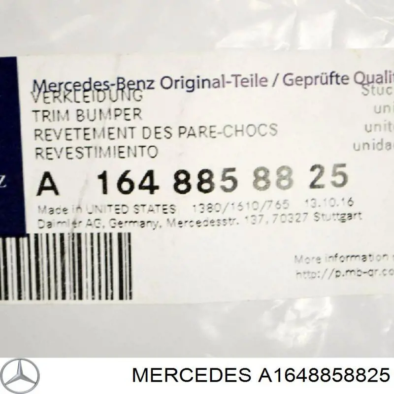  Mercedes A1648858825 precio, desde 35,24 EUR