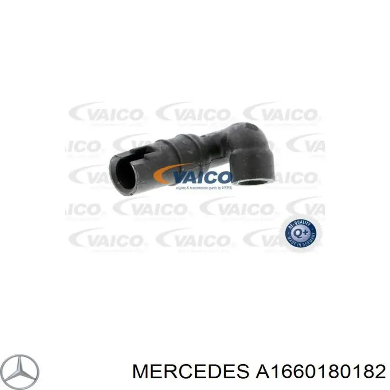 A1660180182 Mercedes tubo de ventilacion del carter (separador de aceite)