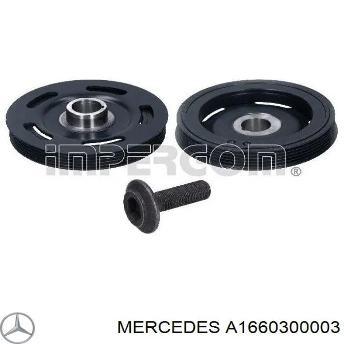 Polea del cigüeñal Mercedes A1660300003 precio, desde 53,72 EUR