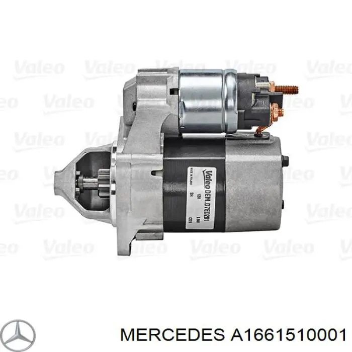 A1661510001 Mercedes motor de arranque