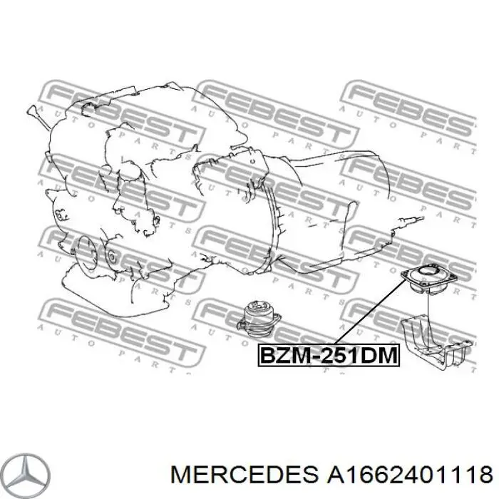 Montaje De Transmision (Montaje De Caja De Cambios) para Mercedes GL (X166)
