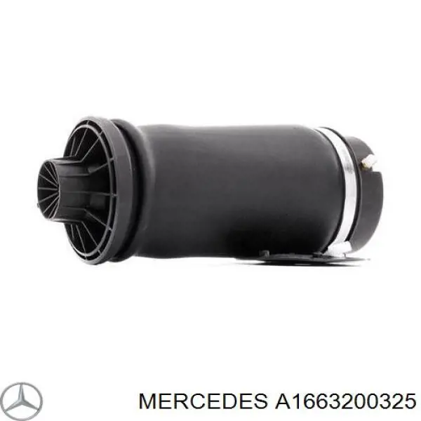 A1663200325 Mercedes muelle neumático, suspensión, eje trasero