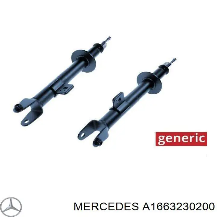 A1663230200 Mercedes amortiguador delantero