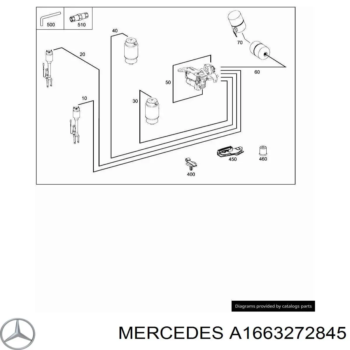 Tubo del sistema neumático de amortiguadores Mercedes A2203271045 precio, desde 33,00 EUR