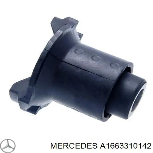 A1663310142 Mercedes Bloqueo Silencioso (Almohada) De La Viga Delantera (Bastidor Auxiliar)