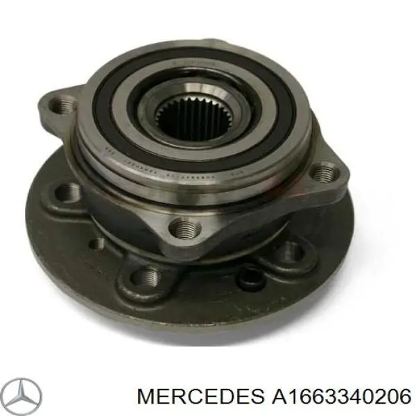 A1663340206 Mercedes cubo de rueda delantero