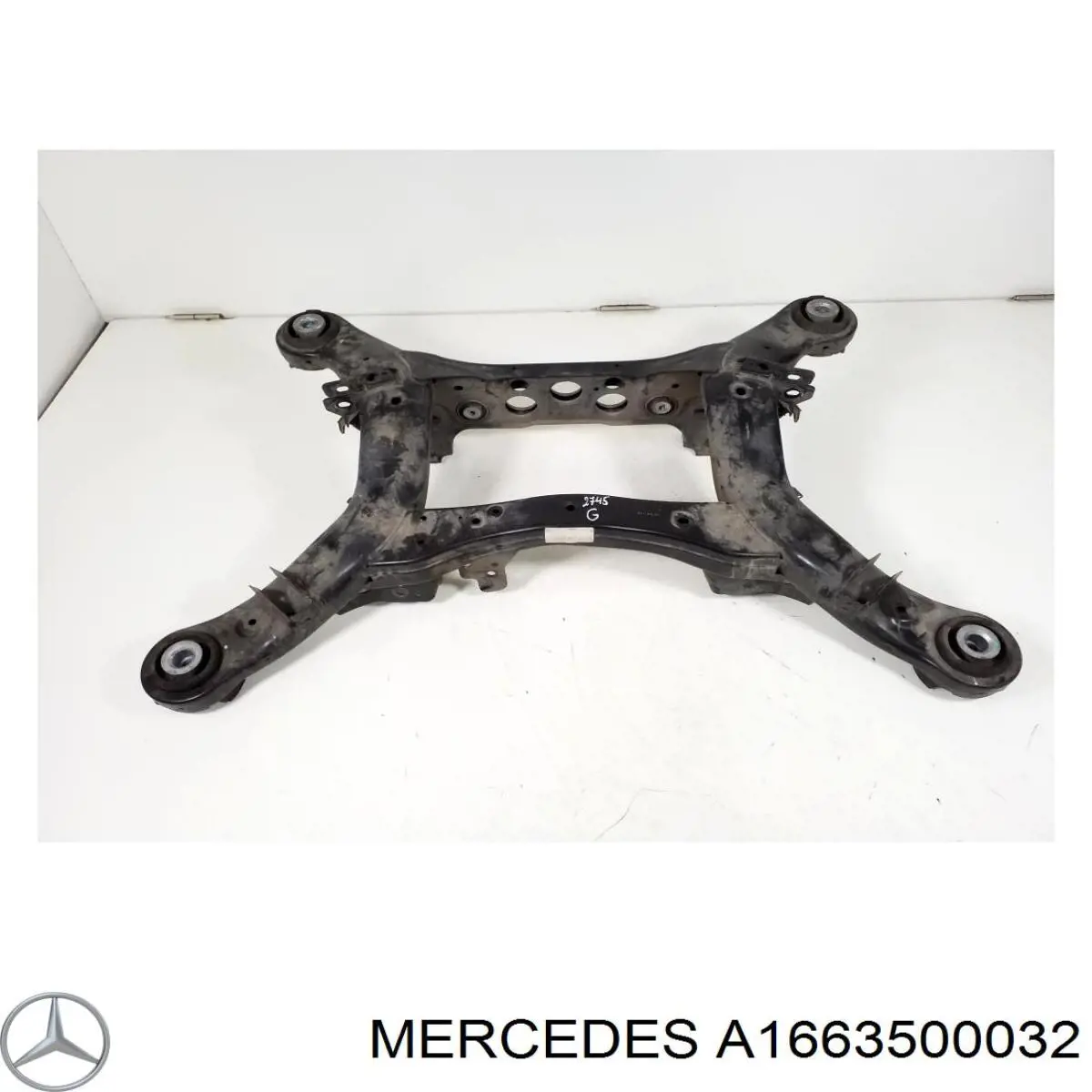 Subchasis trasero soporte motor Mercedes A1663500032 precio, desde 450,12 EUR