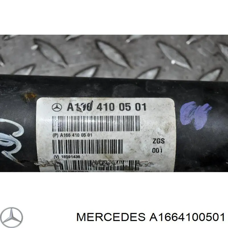 Árbol de transmision delantero A1664100501 Mercedes