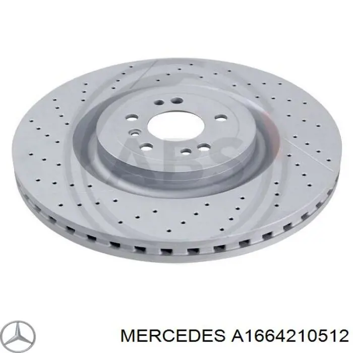 Disco de freno A1664210512 Mercedes