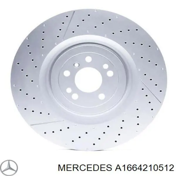 A1664210512 Mercedes disco de freno delantero