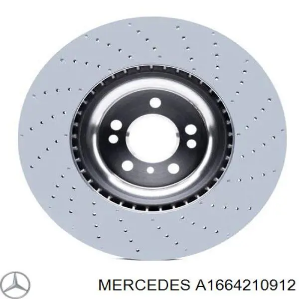 A1664210912 Mercedes freno de disco delantero