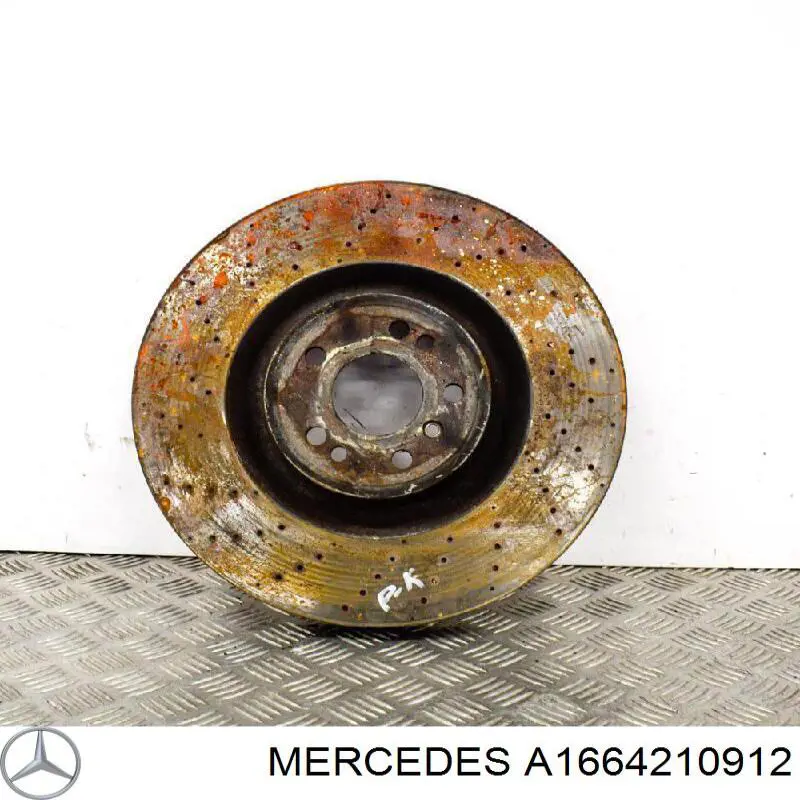 Disco de freno A1664210912 Mercedes