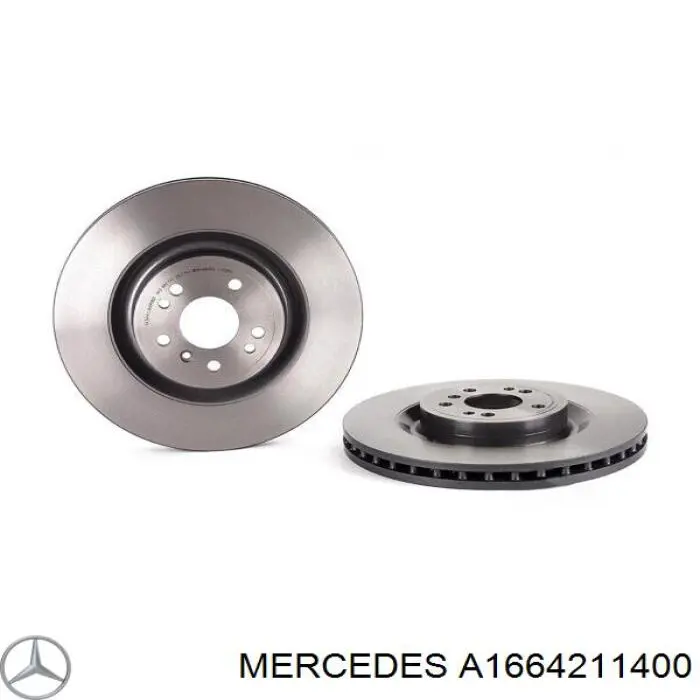 Comprar A1664211400 Mercedes Freno de disco delantero