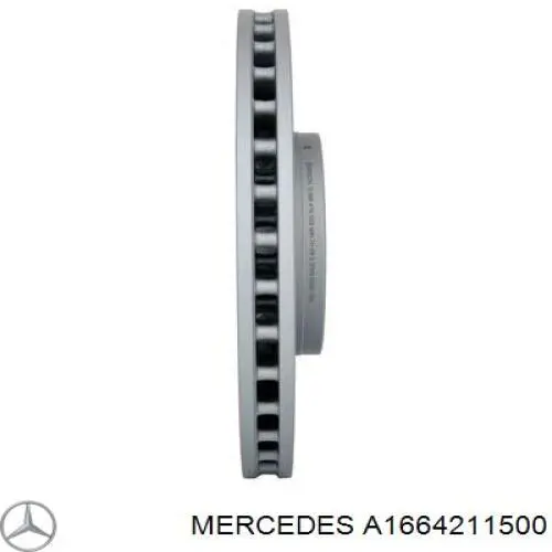 Disco de freno delantero Mercedes A1664211500