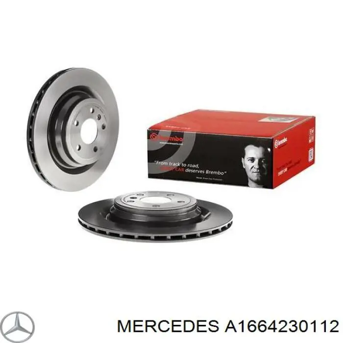 Comprar A1664230112 Mercedes Disco de freno trasero