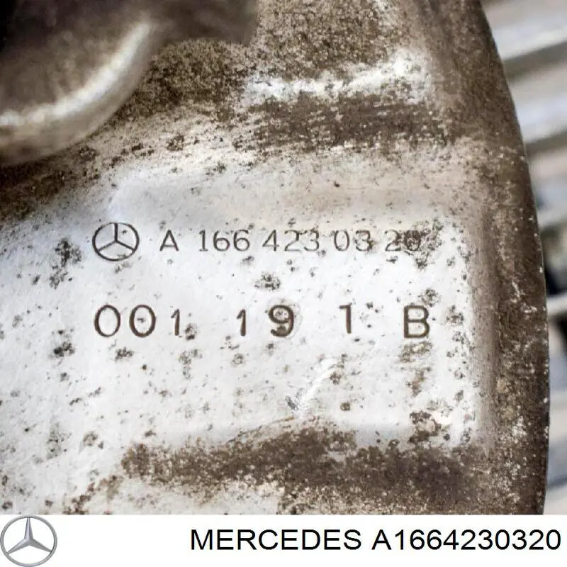 Protector de disco de freno trasero izquierdo A1664230320 Mercedes